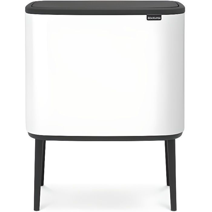 Cubo de basura BRABANTIA Bo Touch - 36 L - Blanco