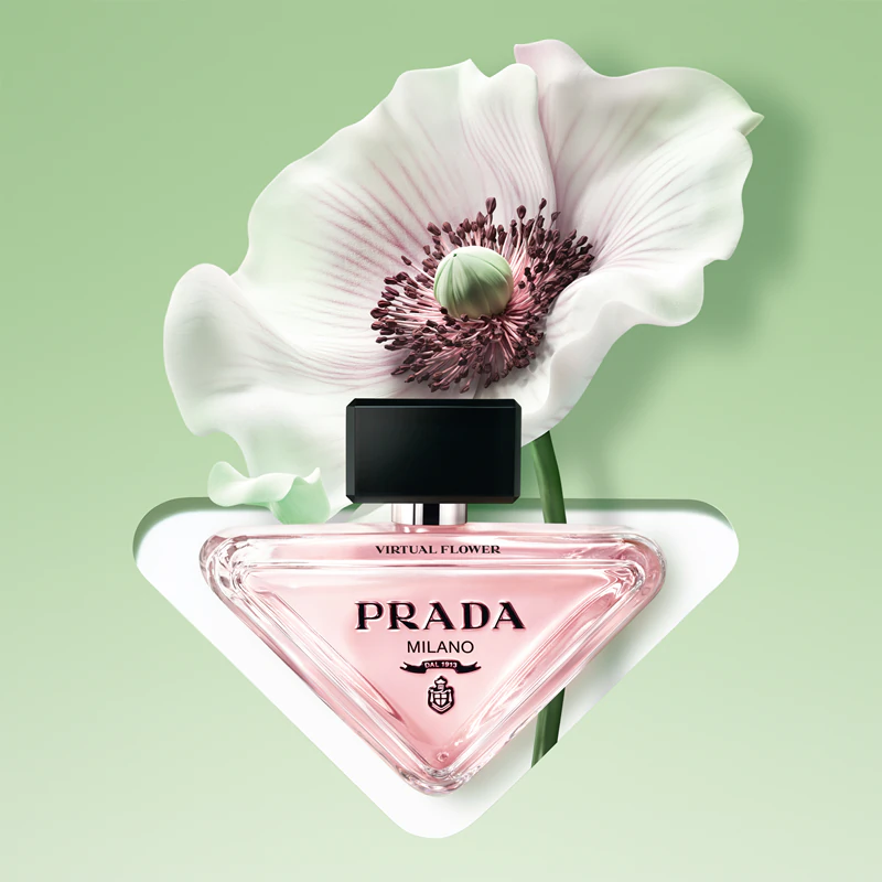 Frasco recarregável de Eau de Parfum Prada Paradoxe Virtual Flower para mulheres