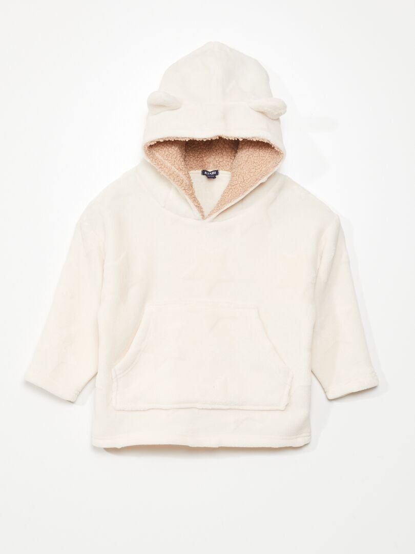 Hanorac din fleece super moale - bej