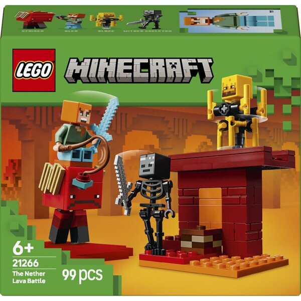 LEGO Minecraft 21266 Bitka z lavo v podzemlju