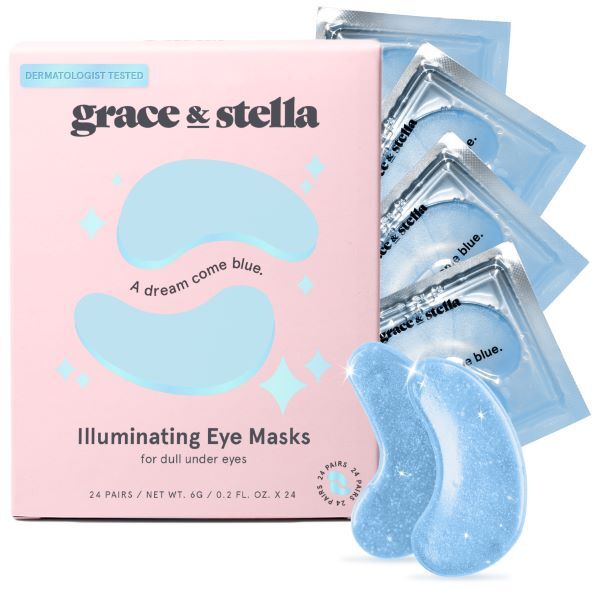 Grace & Stella Silmänympärysnaamio - Vegaaninen - Sininen - 24 paria