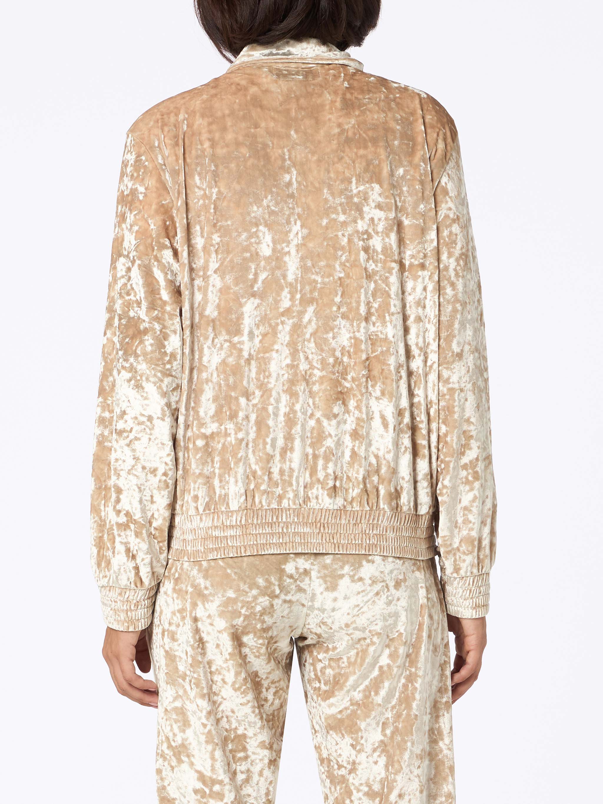 Moletom feminino Miriam bege em chenille
