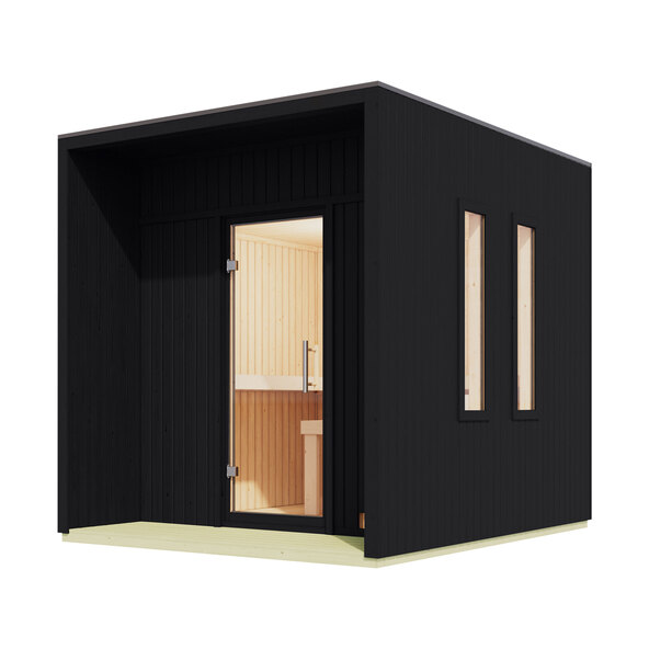 Saunová kabina Elisa, včetně trouby, černá