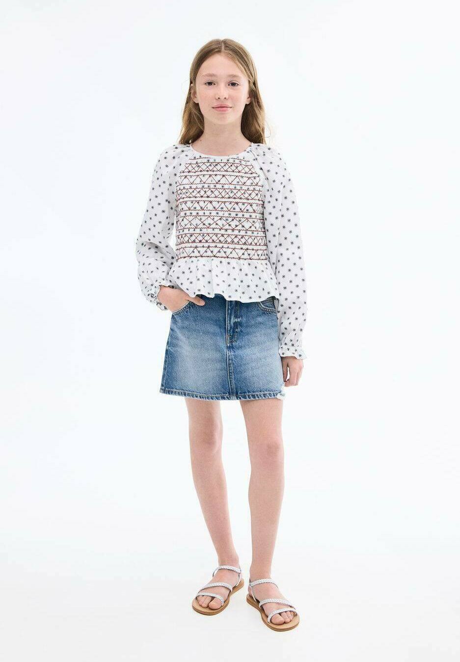 Mango Kids KID TEEN - Minigonna - blu