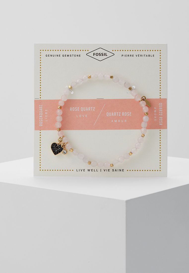 Fossil VINTAGE MOTIEVEN - Armband - goudkleurig/roze