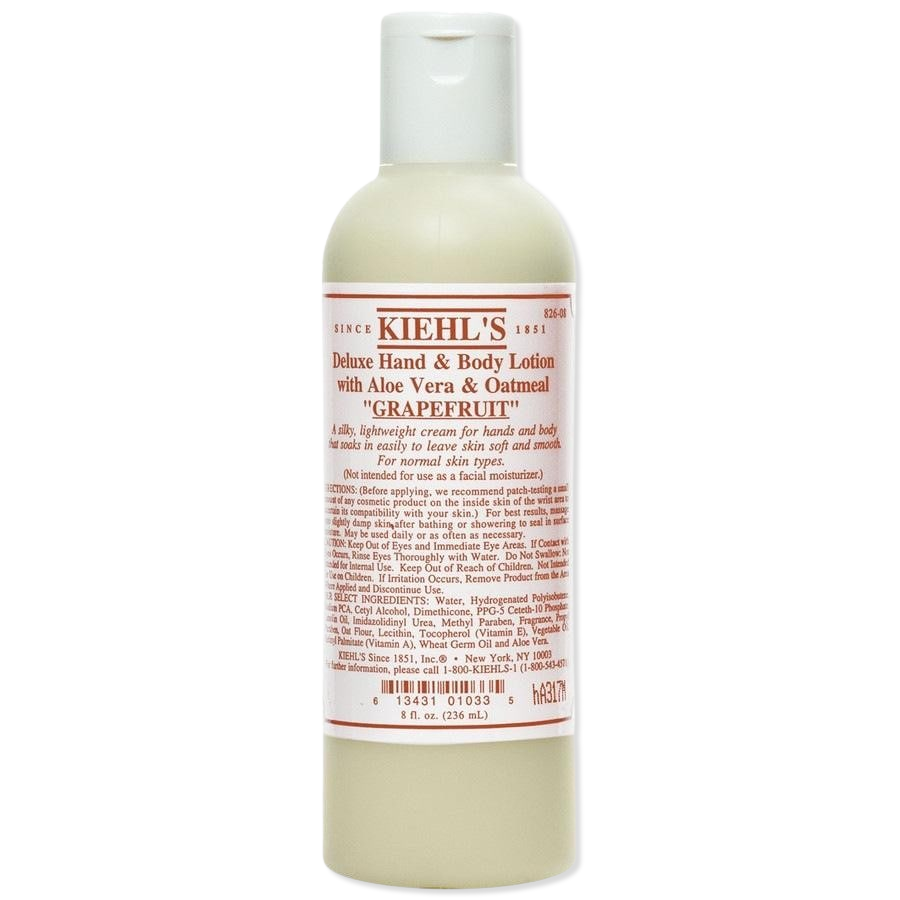 Lotion corporelle de luxe Kiehl's à l'aloe vera et à l'avoine – Pamplemousse