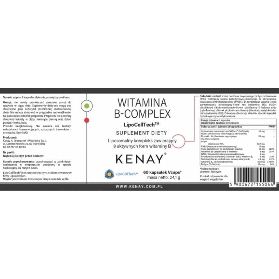Complesso vitaminico B Kenay Lipocelltech