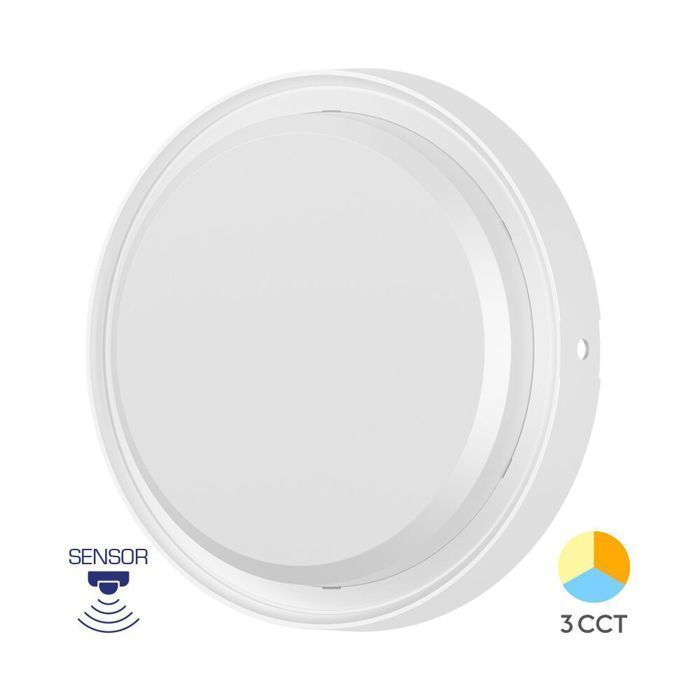 Applique extérieure LED 18W avec Détecteur micro-ondes IP65 Blanc