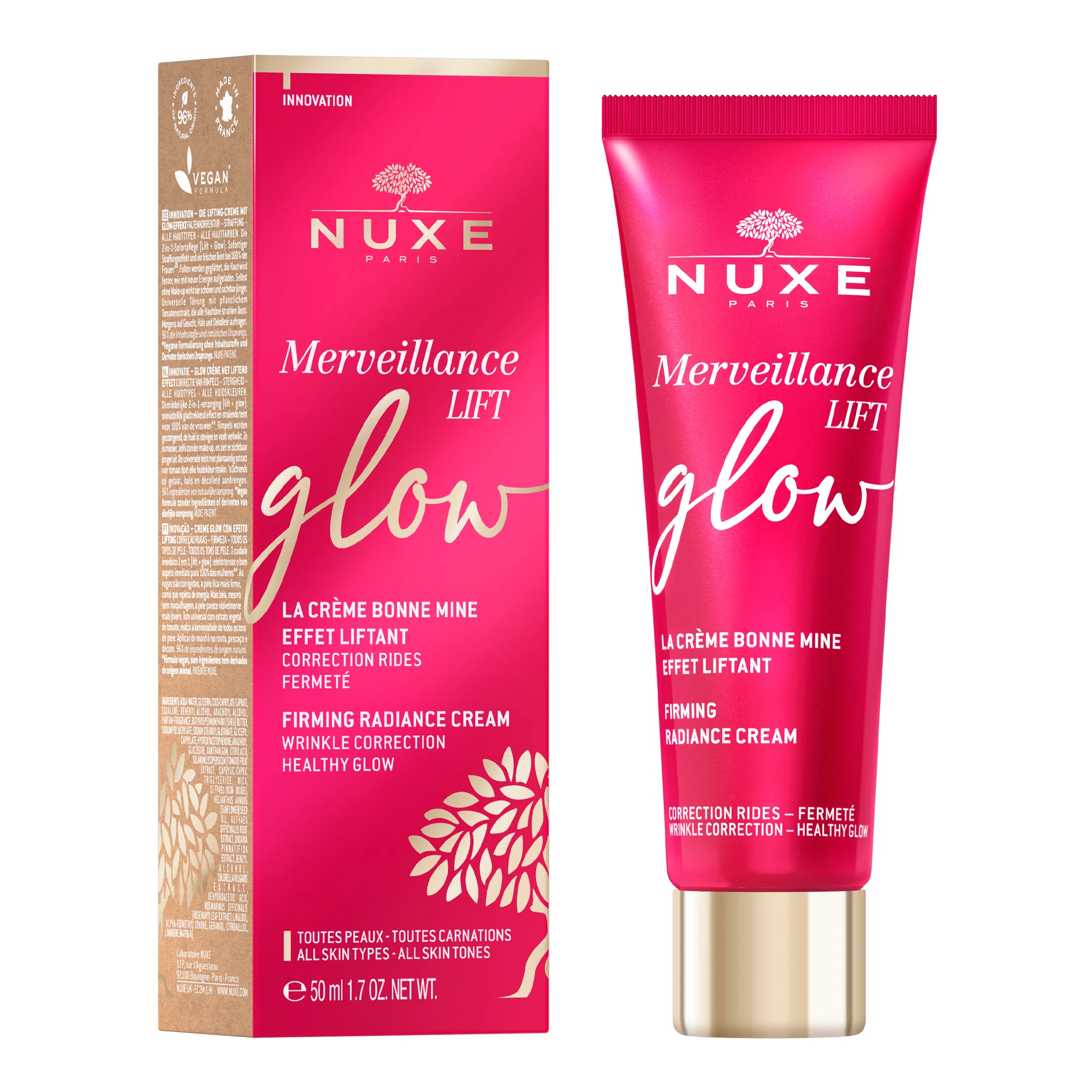 Merveillance Lift Glow - Crema Illuminante - Tratt. lifting viso 24 ore, Tratt.viso 24 ore illuminante, Crema viso colorata illuminante, Crema lifting viso colorata