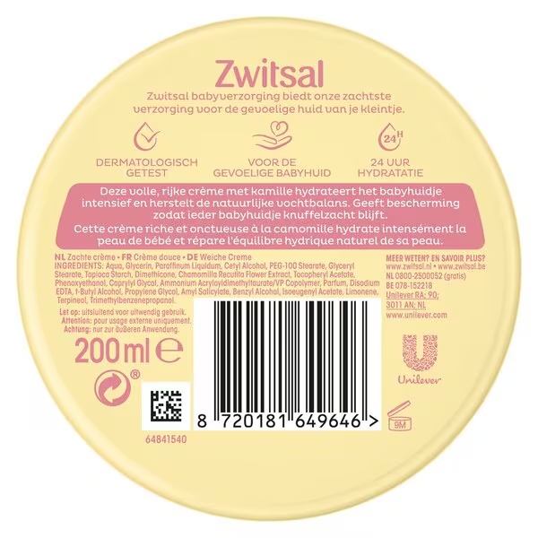 Zwitsal mīkstais krēms<br>200ml