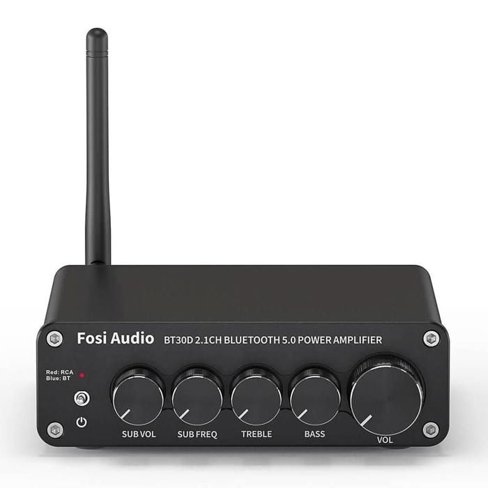 Fosi Audio BT30D Pro Bluetooth 5.0 2.1 – TPA3255 – 2×165 W + 350 W Sub