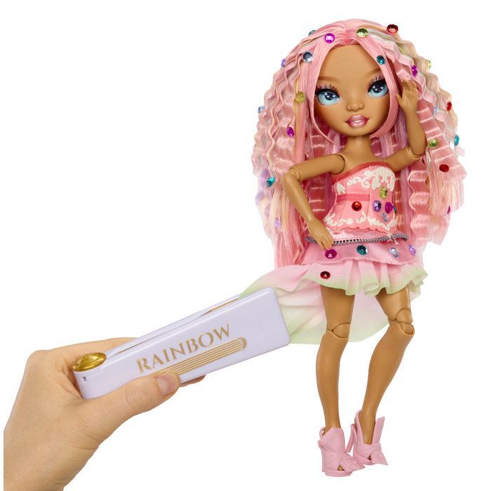 Rainbow High - Bambola alla moda Be Dazzling - Adeline Rose - 28 cm - Gemme scintillanti e accessori inclusi