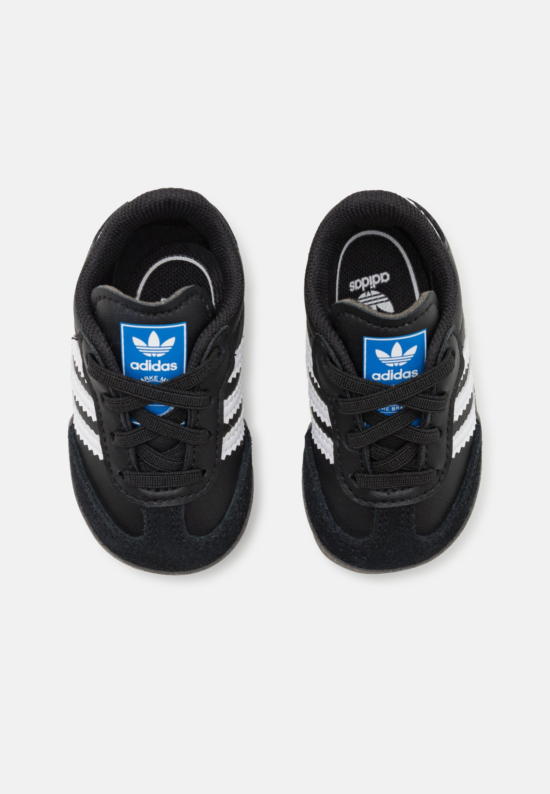 adidas Originals SAMBA KIDS - Premières chaussures - Noir/Blanc/Bleu oiseau