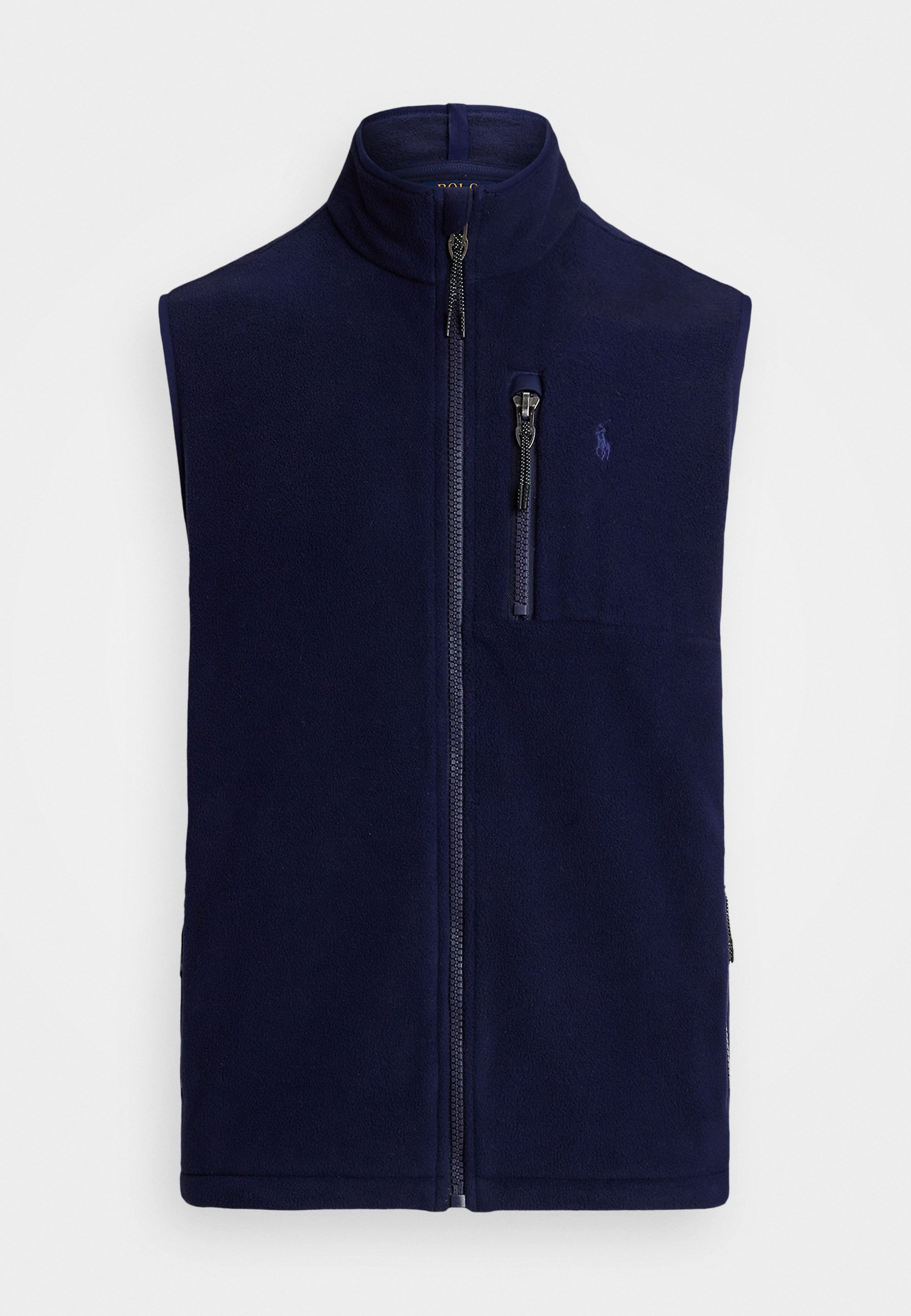 Polo Ralph Lauren geborsteld fleece coltrui vest - Gilet - marineblauw