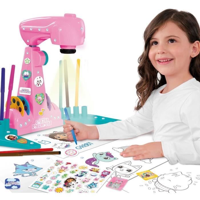 Drawing Projector - LISCIANIGIOCHI - Gabby and the Magic House - Accessories Included, Templates