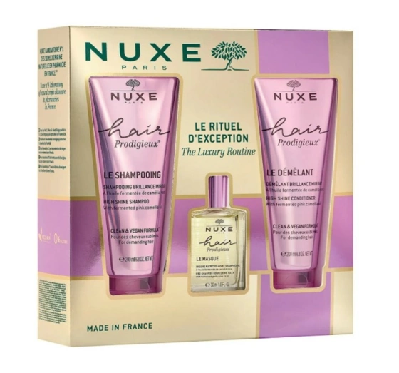 Nuxe The Luxury Routine zestaw kosmetyków do włosów szampon 200 ml   odżywka 200 ml   odżywka przed myciem 30 ml