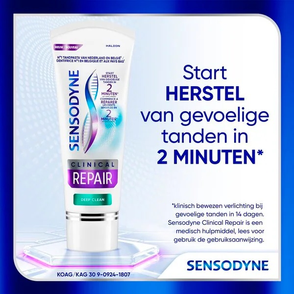 Zobna pasta Sensodyne Clinical Repair Deep Clean<br>Medicinska potrebščina - 75 ml