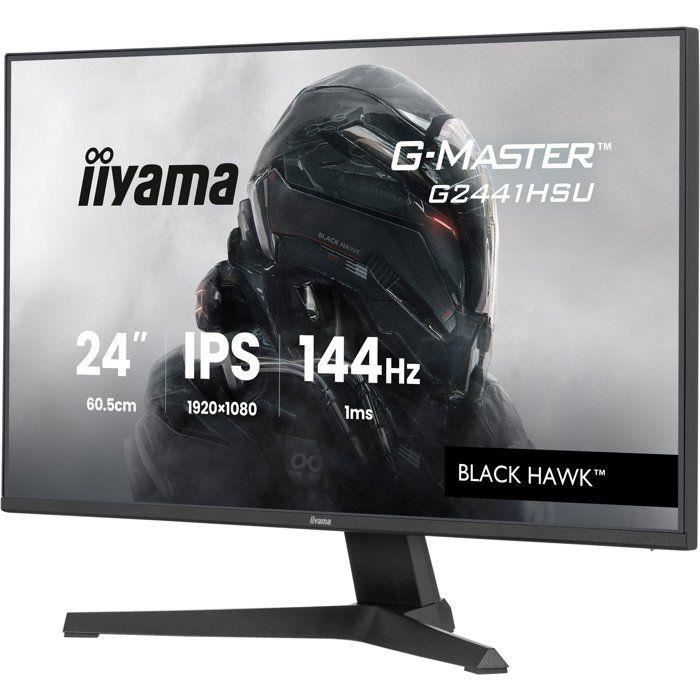 Pantalla para PC Gamer - IIYAMA - 24'' - FHD - 144Hz - Panel IPS - 1ms - G-Master