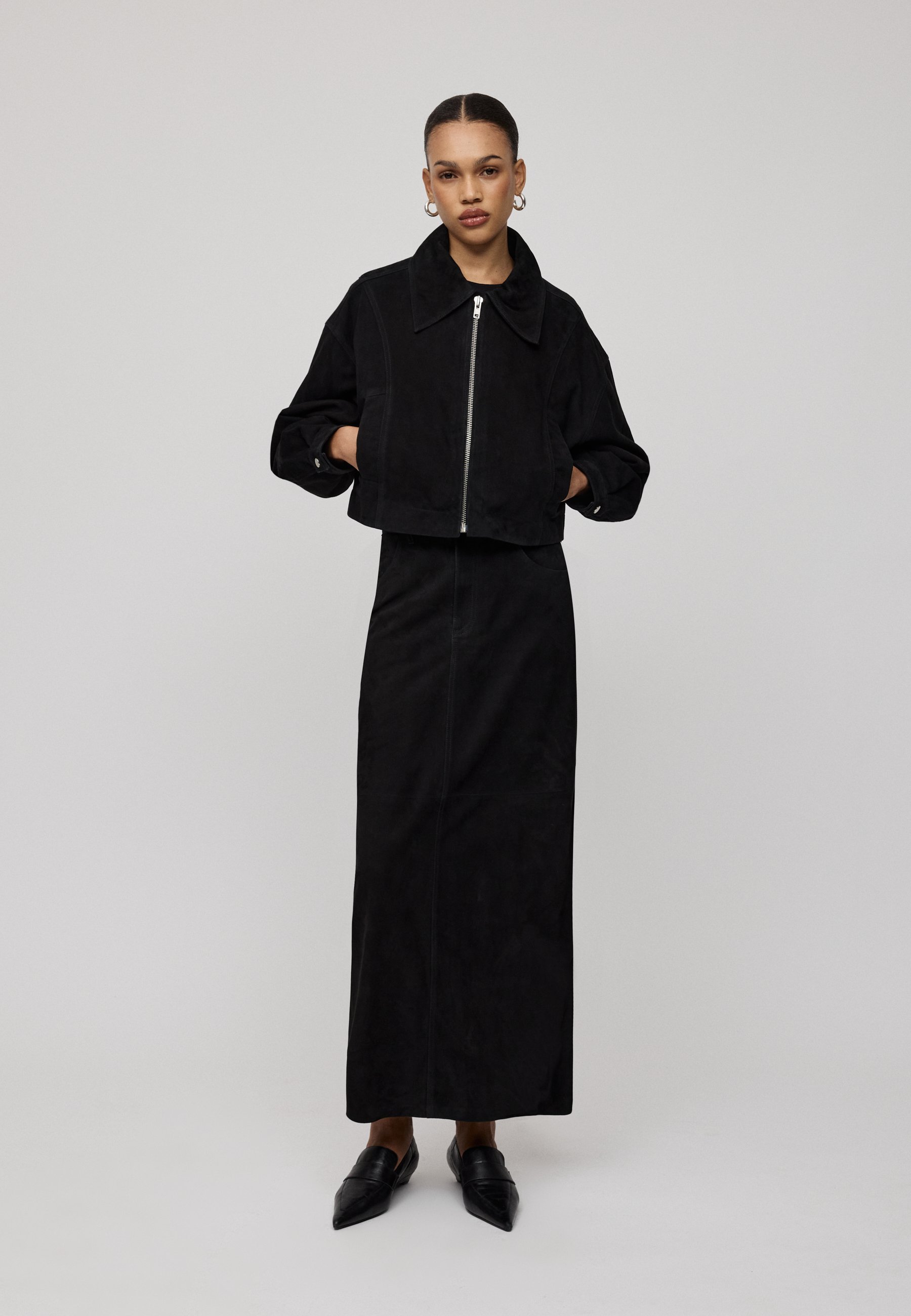 IVY OAK LENA - Lederjacke - schwarz