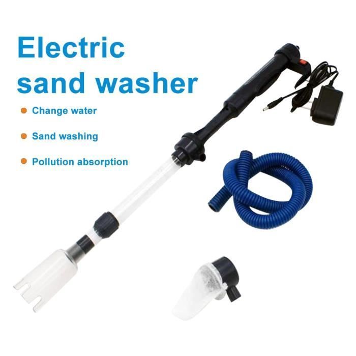 Aquarium, elektrische aquariumstofzuiger met ergonomische handgreep, werkt met een sifon, voor thuisgebruik - EU-type