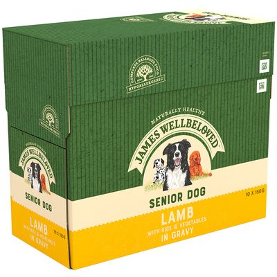 Bolsitas James Wellbeloved Senior – Cordero con arroz y verduras