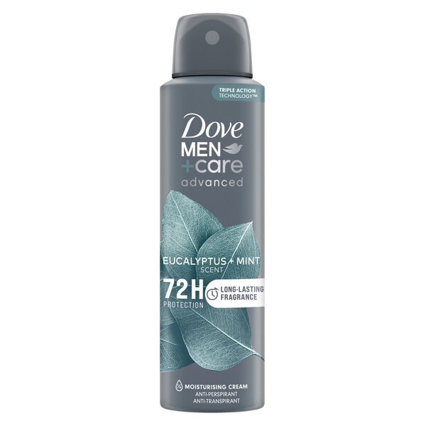 „Dove Men+Care Advanced“ eukalipto ir mėtų antiperspirantas, 150 ml