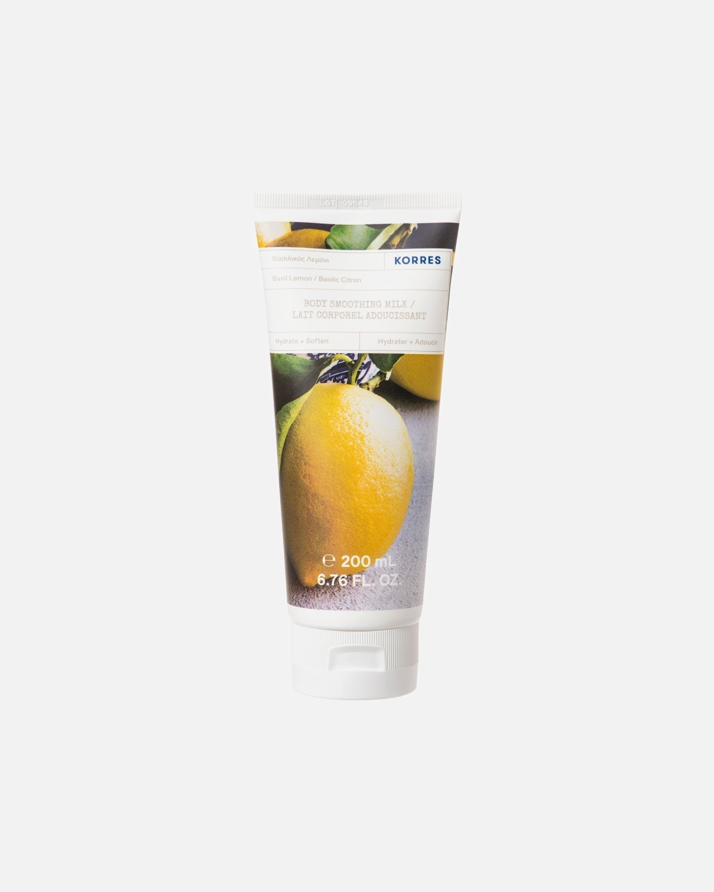 KORRES losion za tijelo s mirisom bosiljka i limuna - 200 ml