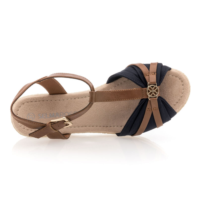 Sandali blu da donna / Scarpe aperte in punta
