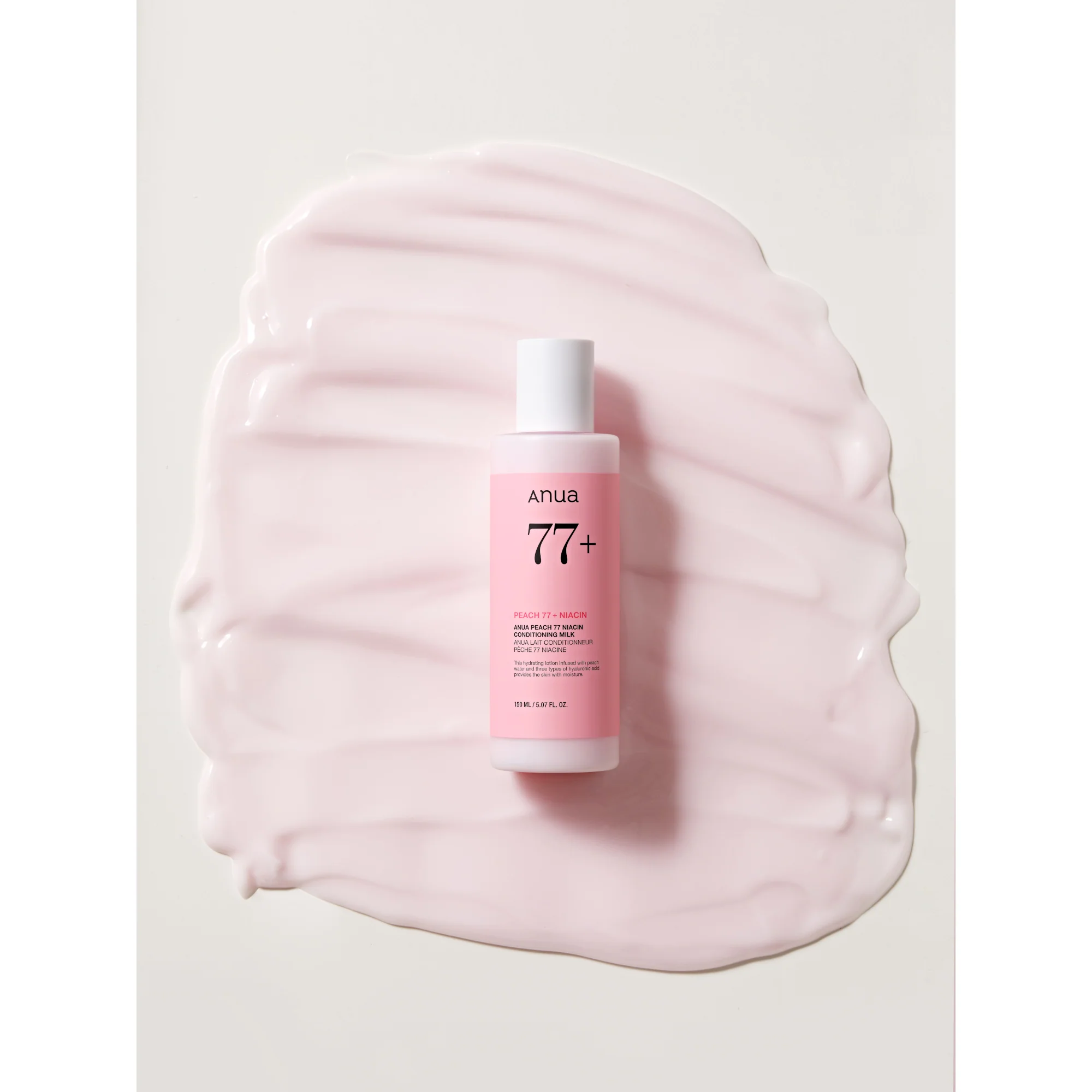Viso PEACH 77% Niacin Conditioning Milk - Fluido viso idratante, Fluido viso illuminante