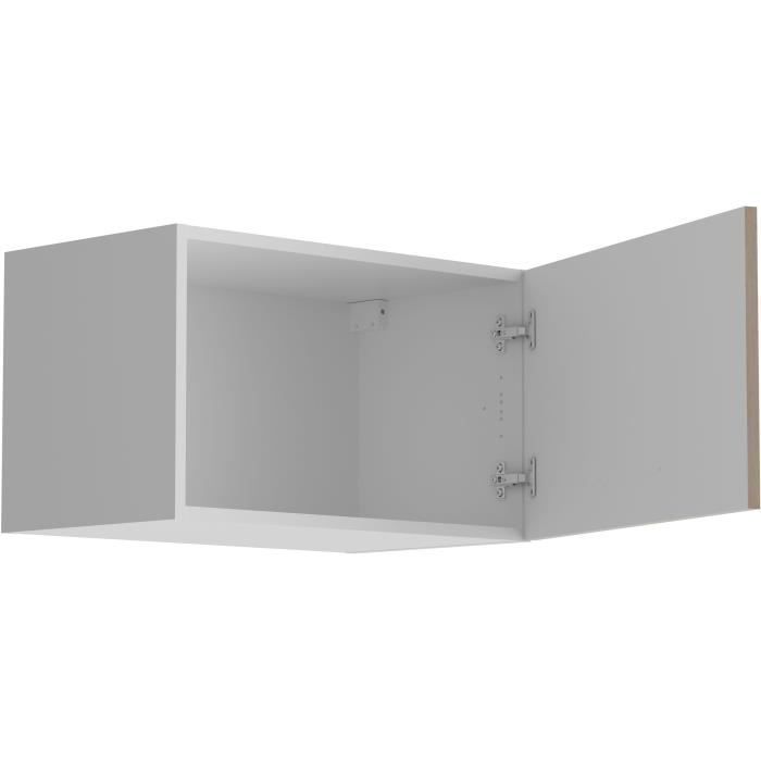 Armario de pared OSLO de 1 puerta - Acabado en roble Jackson - 60 cm de ancho x 36 cm de profundidad x 35 cm de alto