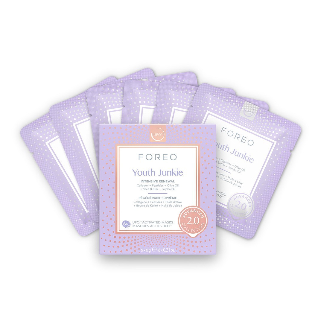 FOREO hidratantna maska UFO™ UFO maske Youth Junkie 2.0 - 6 pari