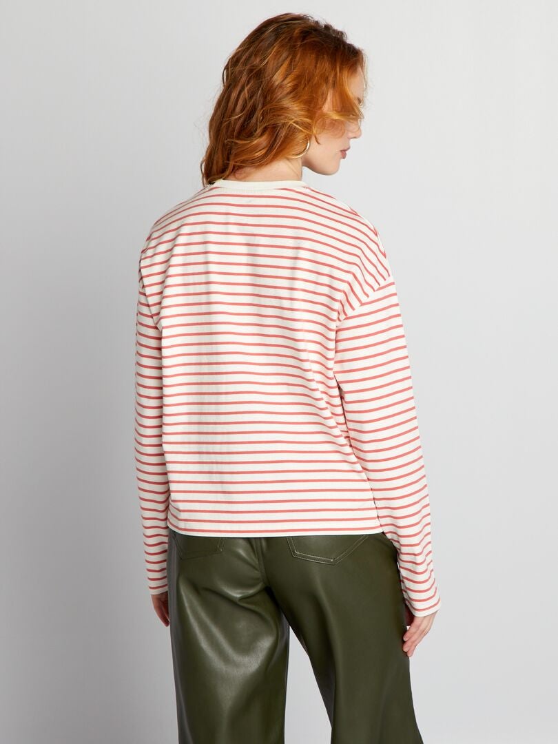 Jersey zeemansshirt - Wit