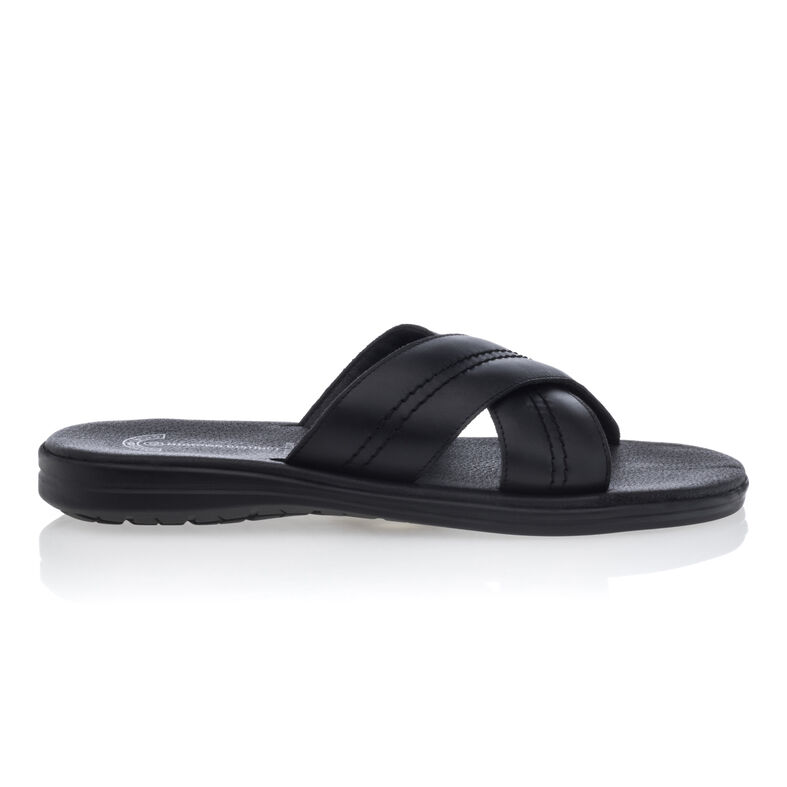  Svarta sandaler / skor med öppen tå för män