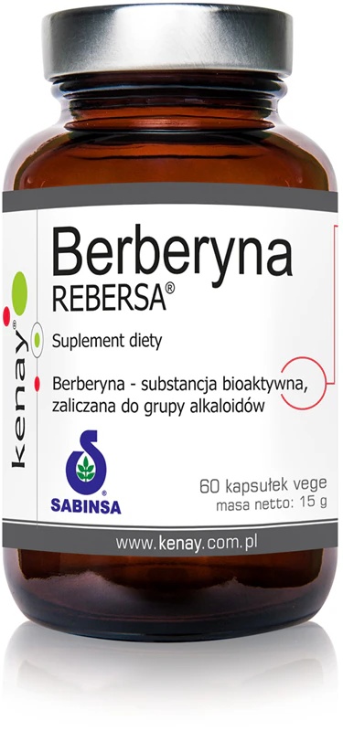 Kenay Berberine Rebersa® uztura bagātinātāja kapsulas veselīga cukura līmeņa asinīs uzturēšanai