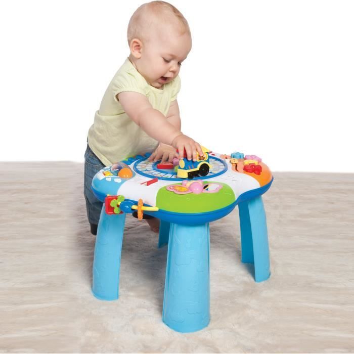 Baby Activity Table - Piano and Train - Blue - from 12 months