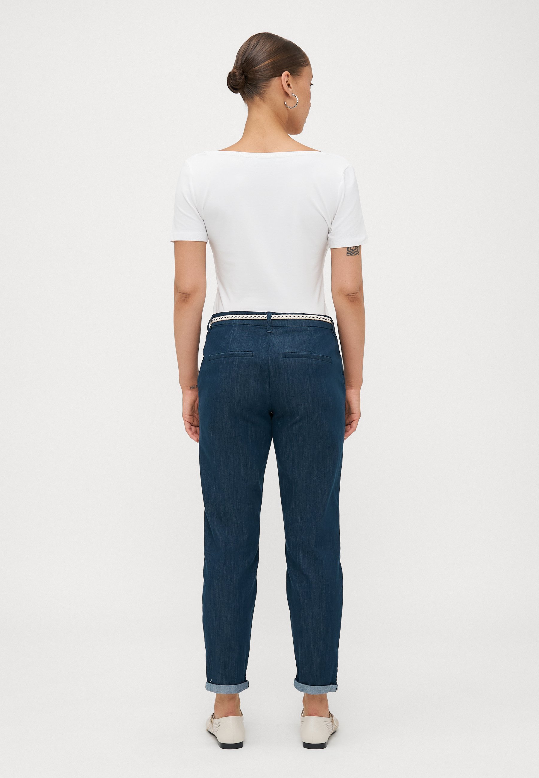 ONLY Petite ONLBIANA BELT - Chinos - Total Eclipse Melange