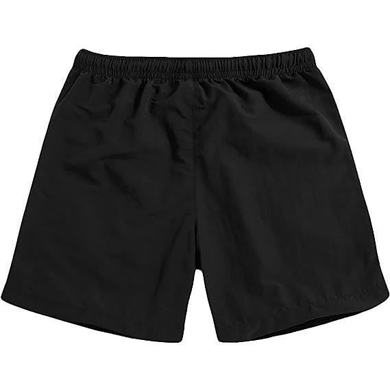 Men's Sports Shorts Running Shorts Football Jogging Tennis Fitness Shorts with Pockets Quick Drying Men's Short Pants - Black