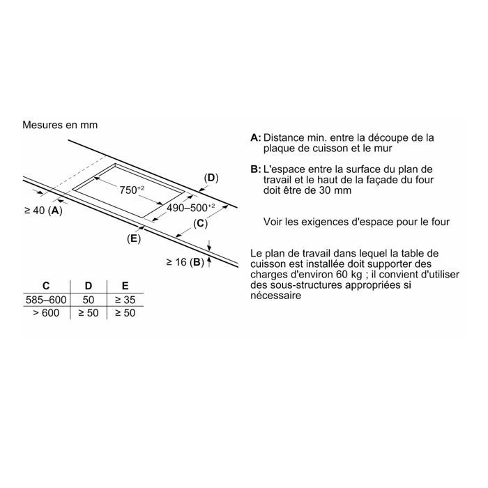 Piano cottura a induzione Bosch da 80 cm con 4 fuochi, 7400 W, nero - PXY83KHC1E