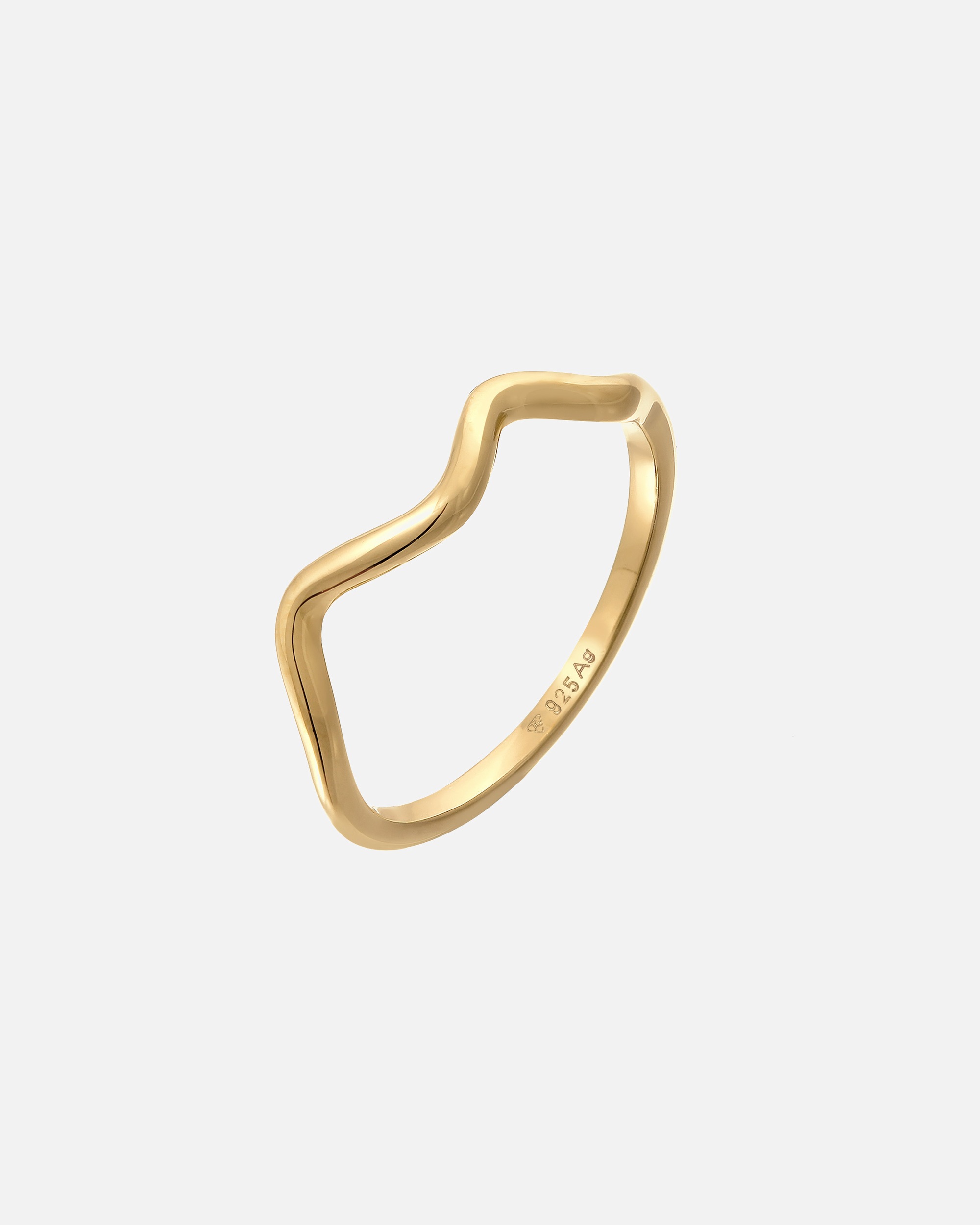 Elli Femmes Vagues Minimaliste Géo Tendance en Argent Sterling 925