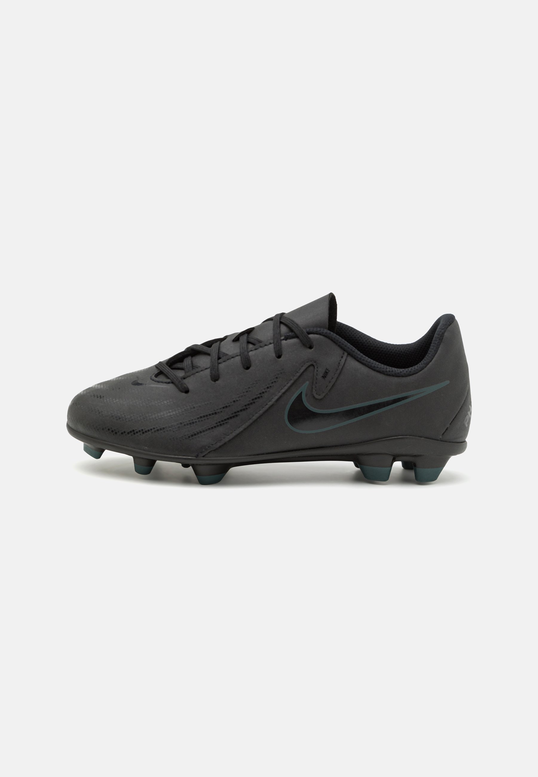Chaussures de football Nike Performance JR PHANTOM GX II CLUB UNISEXE - Terrain ferme - Noir/Gris jungle