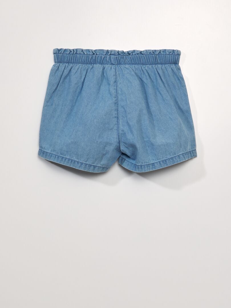Pantalones cortos vaqueros suaves - AZUL