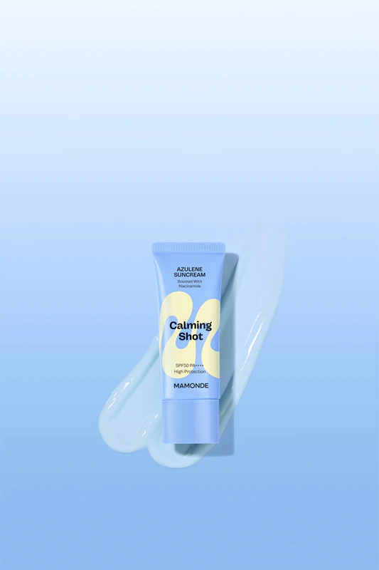 MAMONDE Calming Shot Azulene Suncream Ochranný krém na tvár s upokojujúcim účinkom