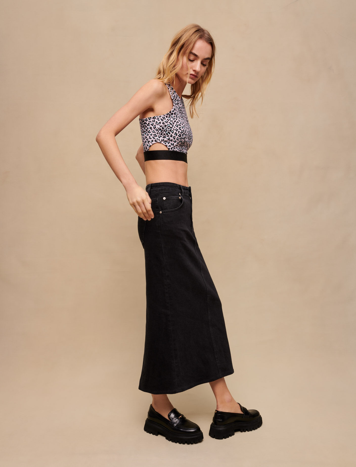 Top cu imprimeu leopard - Leopard roz