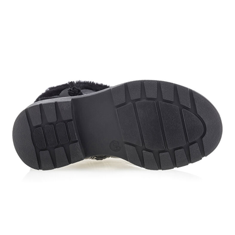 Schwarze Mädchenstiefel/Stiefeletten