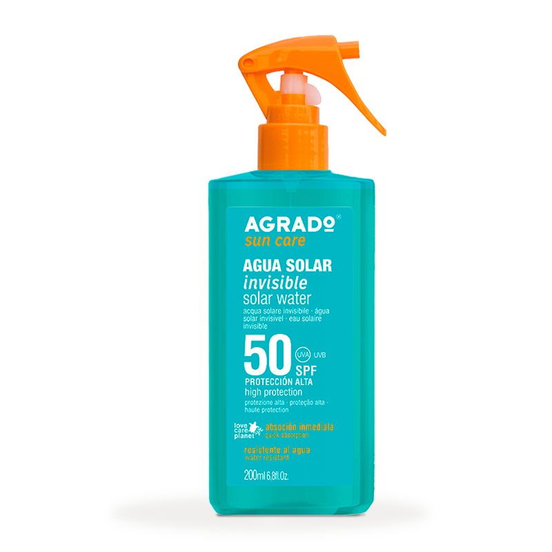 Neredzamais saules ūdens SPF 50 Ķermeņa aizsardzība