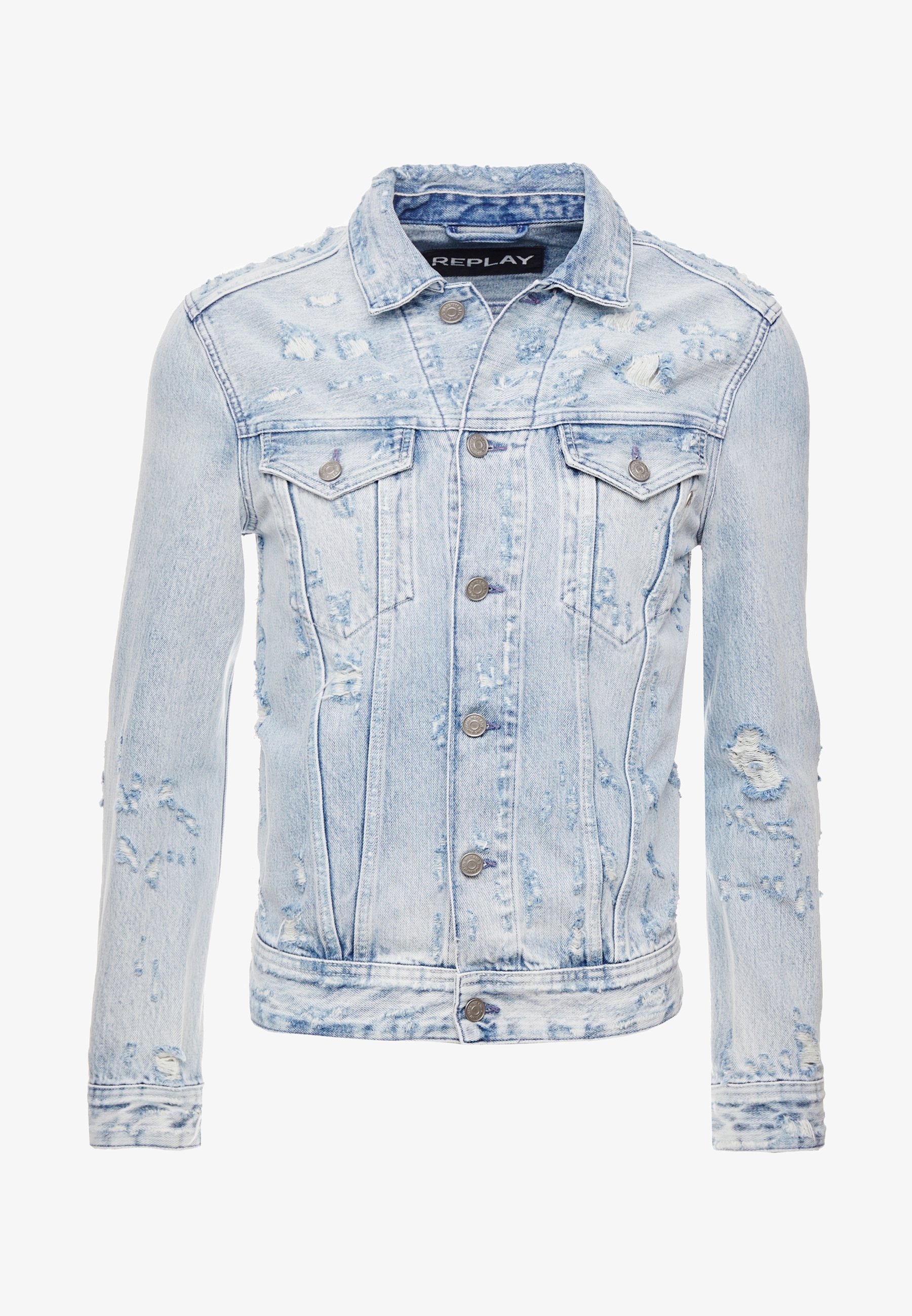 Replay denimjack - lichtblauwe denim