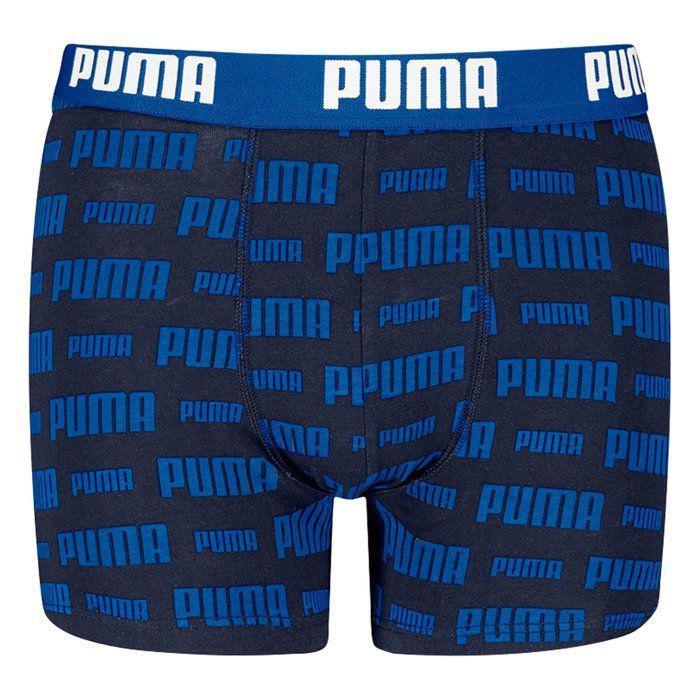 PUMA - Confezione da 6 boxer da ragazzo in cotone biologico con stampa logo 