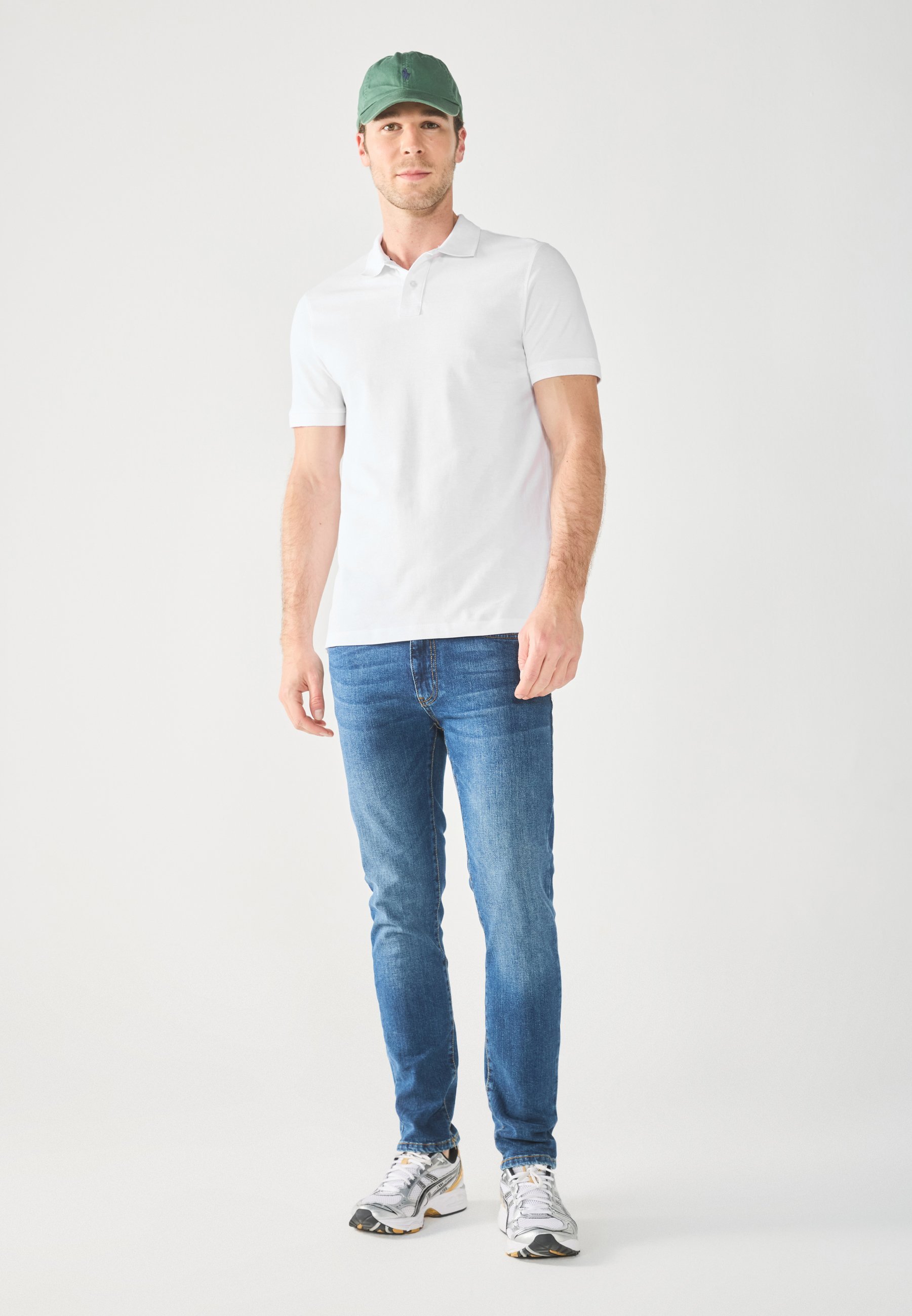 Confezione da 3 polo slim di Pier One - bianco brillante