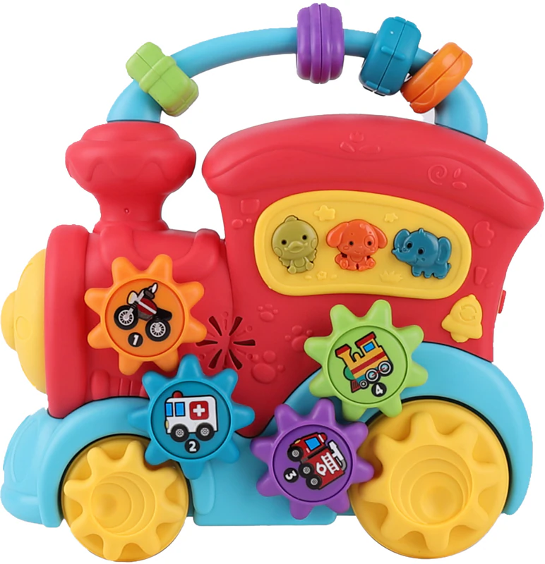 Brinquedo musical de aventura da locomotiva Bo Jungle