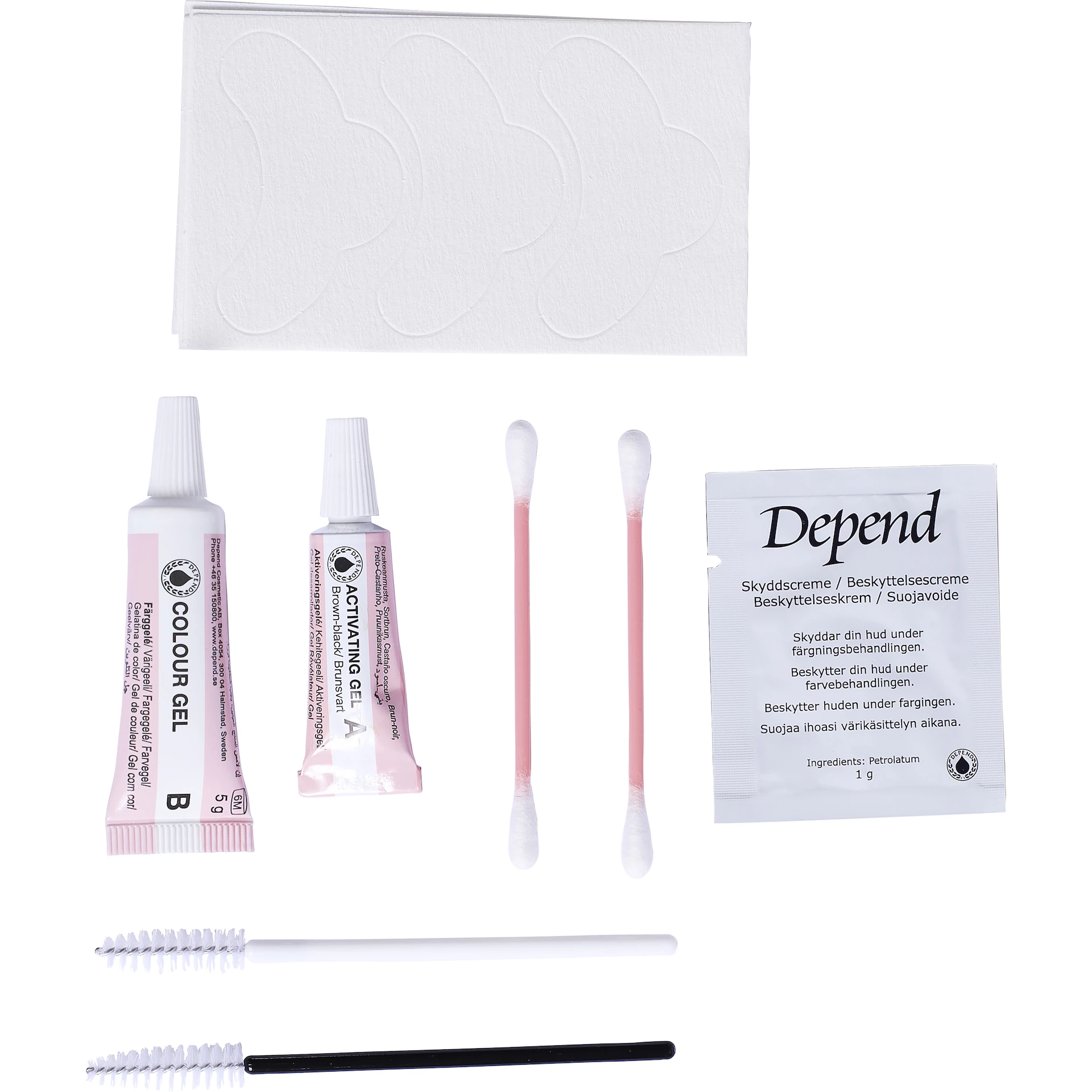 Vopsea permanentă pentru gene și sprâncene Everyday Eye, maro închis - Depend